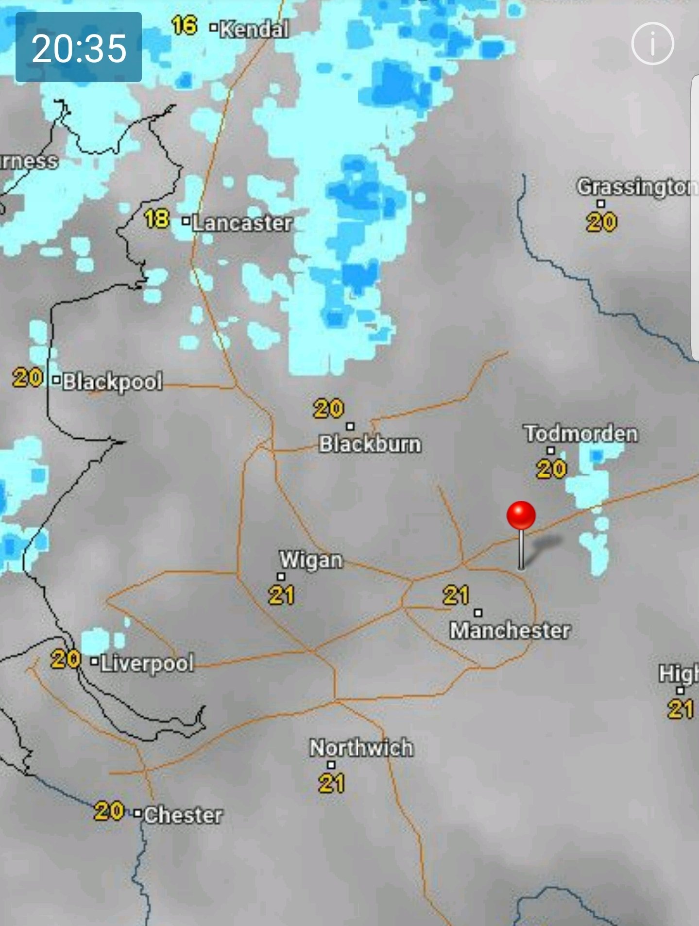 Oldham Weather on Twitter "It's a warm evening but the cloud is now