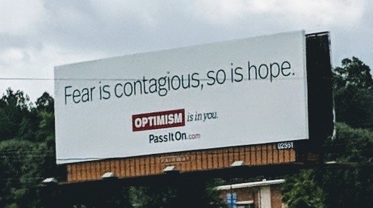 I am very happy to see this each morning on my way to work.
#Optimism #PassItOn