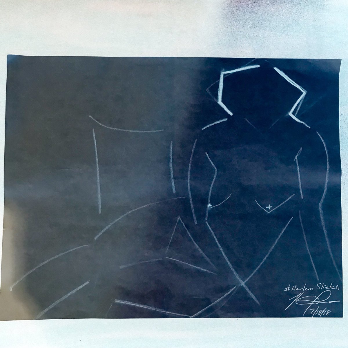 Nude figure drawings, par moi @ #HarlemSketch. It goes down at <a href="/rawspacenyc/">RawSpace</a> every Wednesday from 6:30-8p. Pads, utensils and wine included.