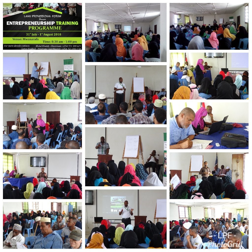 lamuprof_forum's tweet photo. #Day1training on entrepreneurship by @lamuprof_forum on 31st July 2018.. 100 Participants from #10women Groups, #35Youth Groups and #5Disable Groups...
#Equipping participants with capacity to develop proper business plan... 

@Atrashskanda2
@EUinKenya 
@GrahamWood 
@FatmaBaasba https://t.co/rJSdc5fyP8