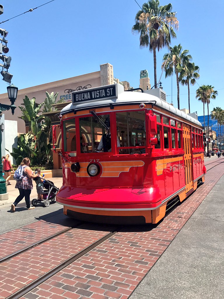 RobertHenry82's tweet photo. @Disneyland love the street trolley!  We need more!  #ACTConf18  #wearetdm https://t.co/89lqzUUuDN