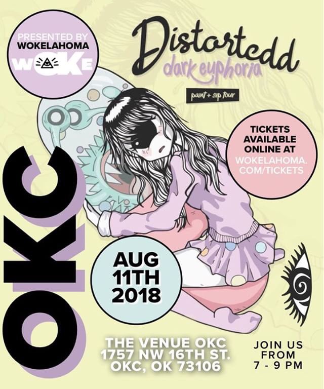 KiingMack_'s tweet photo. Sip &amp;&amp; Paint event ... can’t wait to Meet MY fav artist mayne  #OKC #Distortedd @distortedd_ 🌀 https://t.co/z9jLYmiv5K