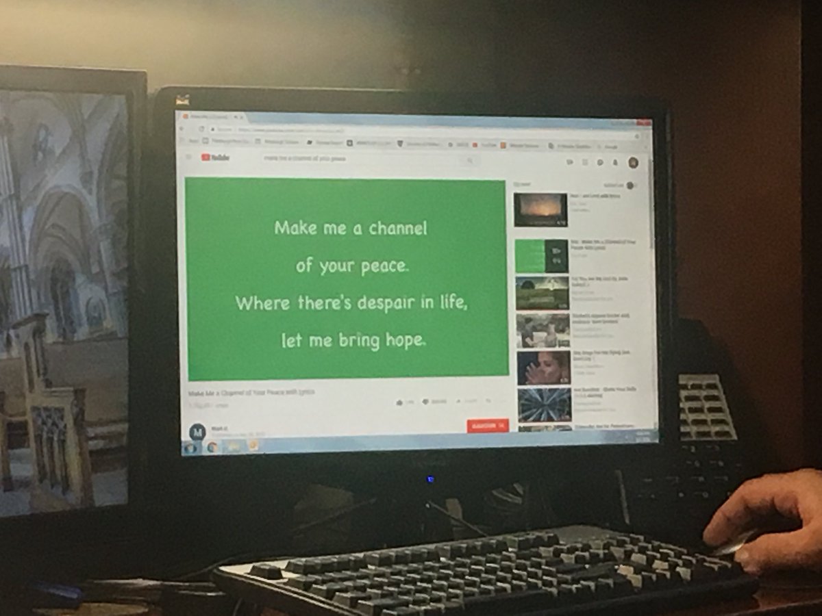 PappaSciarappa's tweet photo. Walked into my office to find MY BOSS, @nsvaskov, listening to a song on YouTube... with lyrics WRITTEN IN COMIC SANS. The problem is within the walls of my own office :( #comicsansa #badfonts #getsillyfontsoutofthecatholicchurch https://t.co/XogVI5s6nA