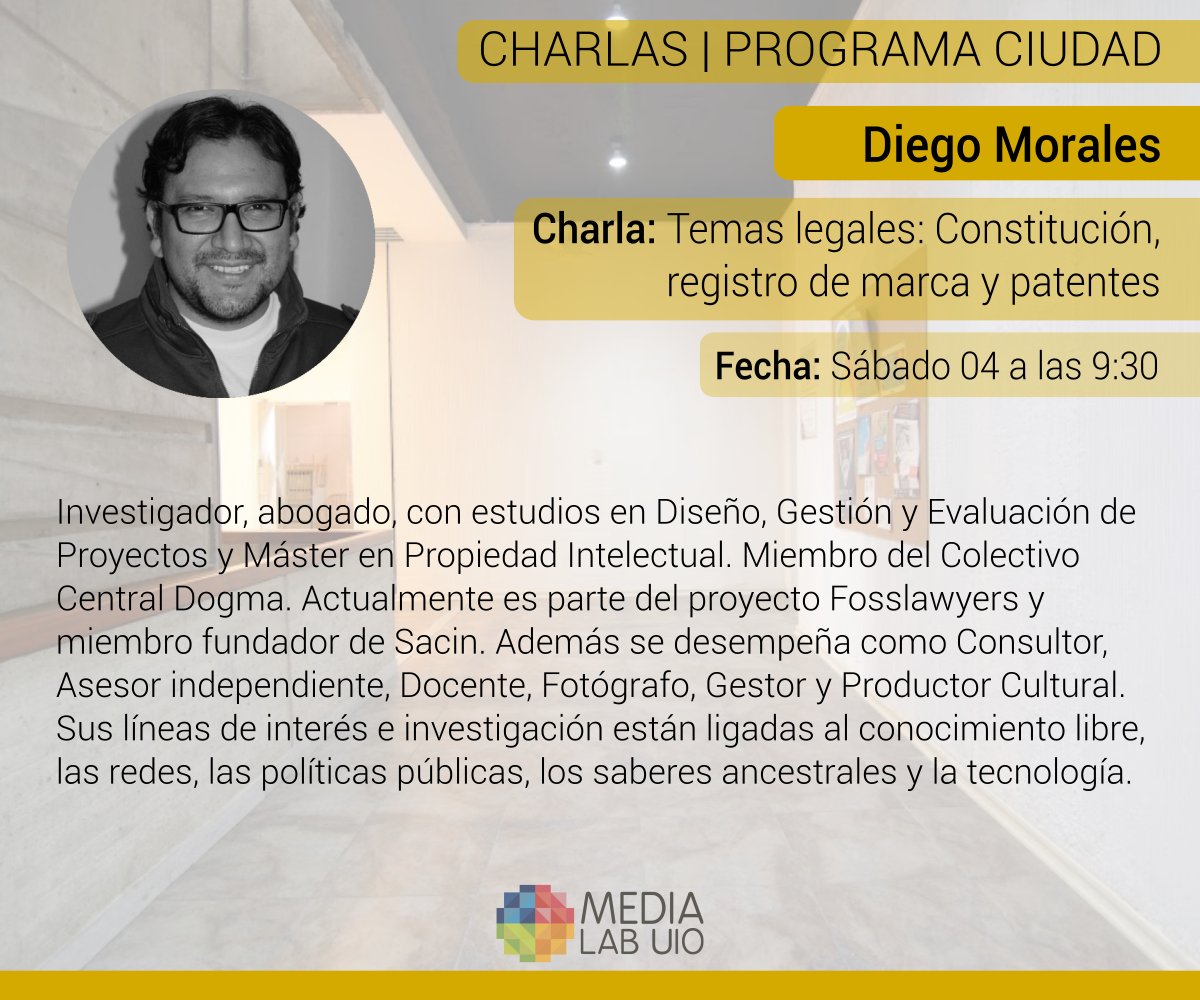 MedialabCIESPAL's tweet photo. Este sábado 4 de agosto, tendremos un curso dinámico y práctico partiendo de las principales dudas de los asistentes a la charla, pretendiendo realizar una construcción colectiva.
Registro en: https://t.co/U9DWjJDPop
#ProgramaCiudad #Ciudadanoquehace #Quito https://t.co/51lnTUxGOv