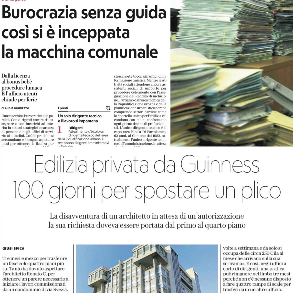 La malaburocrazia. L’inchiesta a puntate tra gli uffici comunali. Domani in edicola su <a href="/rep_palermo/">Repubblica Palermo</a> le storie dalle circoscrizioni con
<a href="/Claudiabrunett/">Claudia Brunetto</a> 
••
Rileggi la prima puntata sugli uffici dell’edilizia > bit.ly/2v84hYI
