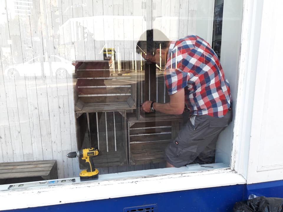 MattMaintenance's tweet image. Shop window display installation earlier this week.
