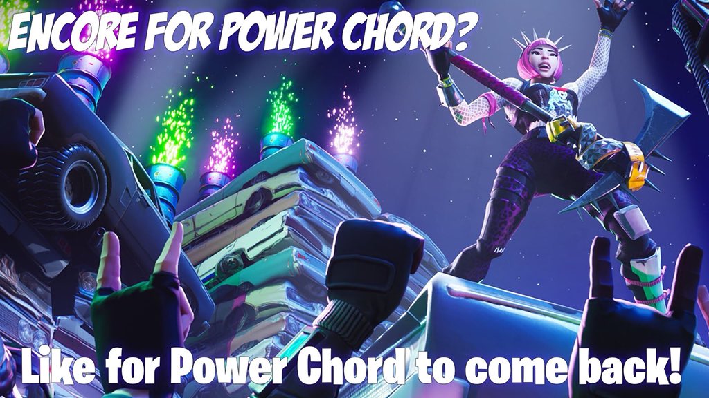 QueenPowerChord's tweet photo. @FortniteGame #EncoreforPowerChord https://t.co/9WcRTQGf3y