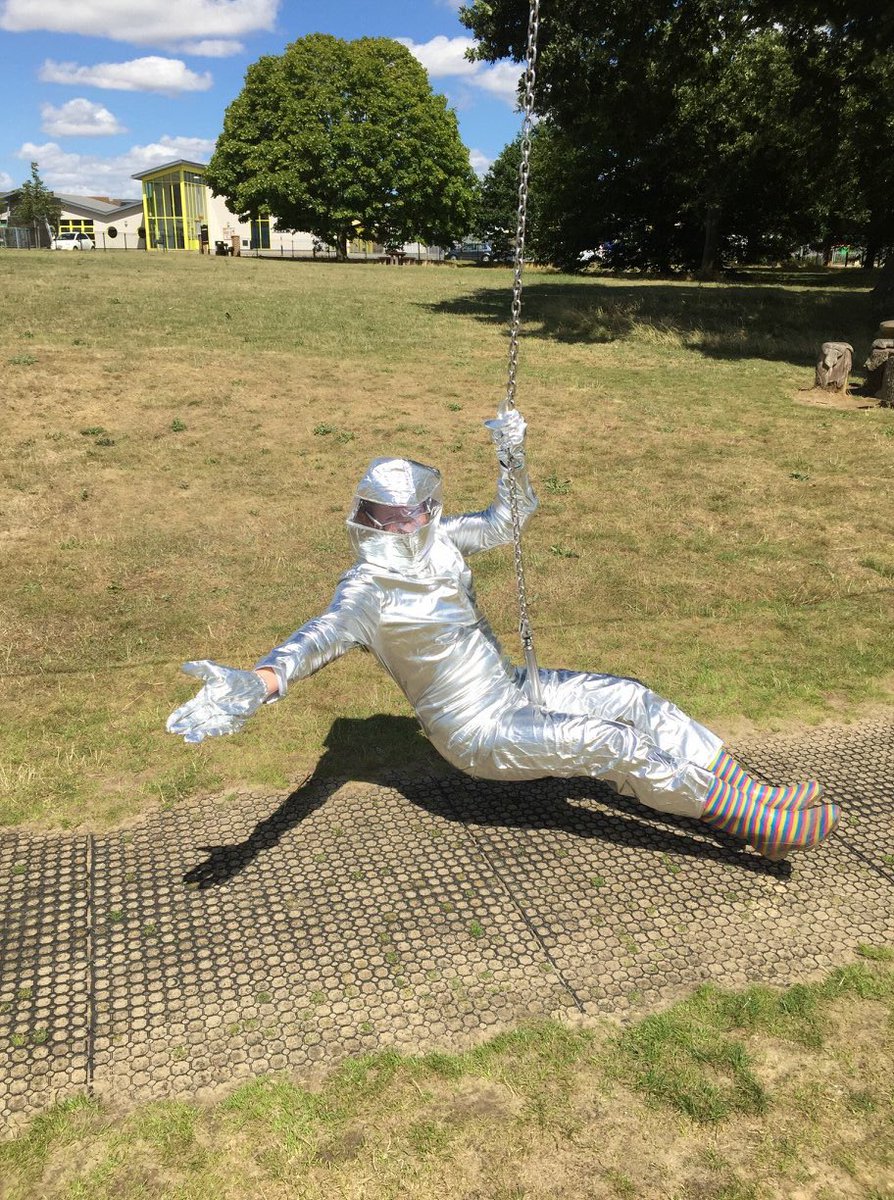 TeamGeekitude's tweet photo. #GISH #NeverTooOld “I’ve always wanted to zip wire in a space suit!” https://t.co/RxikLVE9BP