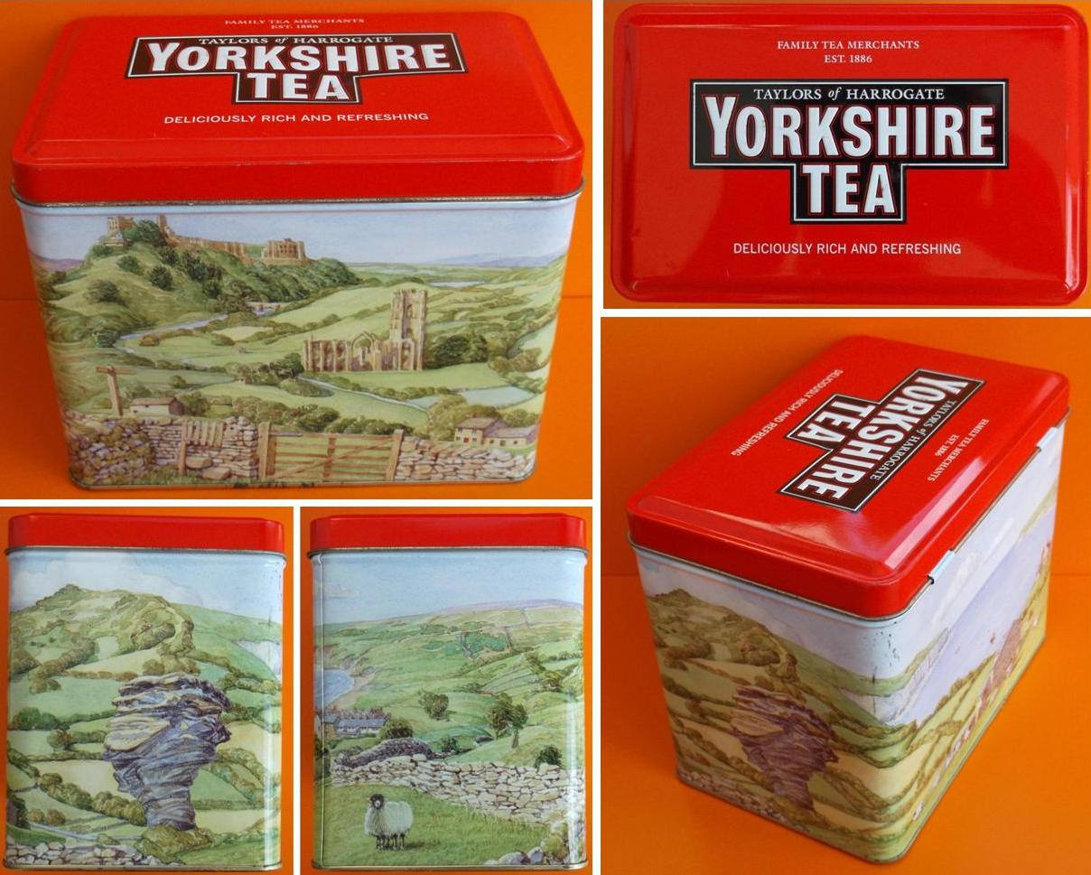 Ever Rotating Vintage Retro On Twitter A Yorkshire Tea Tin Caddy By Taylors Of Harrogate Featuring Abbey Dales Scene Https T Co Poil08n1vx Yorkshire Yorkshiretea Https T Co Htjhoodrku