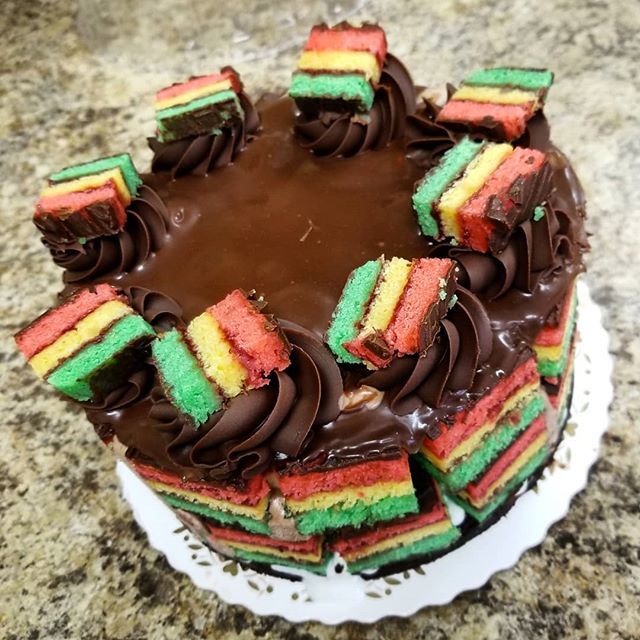 mothermousse's tweet photo. Introducing our Rainbow Cookie Ice Cream Cake 😍😍😍 filled with vanilla, chocolate and strawberry ice cream and covered in everyone's favorite cookie
.
.
.
#icecream #icecreamcakes #cake #rainbowcookies #rainbowcookiecake #statenislandbakery #statenisl… https://t.co/VTD6I2gJNE https://t.co/JChFLYFK78