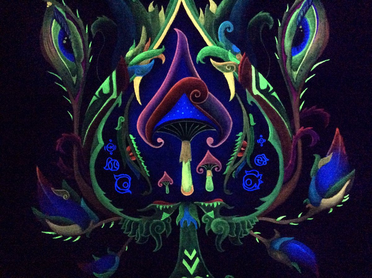 Thatness6's tweet photo. UV Mushroom
#UVColors #BlackLight #painting
#psychedelic #mushrooms #psilocybin
#PeaceAndLove #Peace
#thatness #thatnessart #Thatness_art https://t.co/KiaHu3YP8B