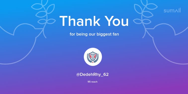 Our biggest fans this week: @DedehRhy_62. Thank you! via sumall.com/thankyou?utm_s…