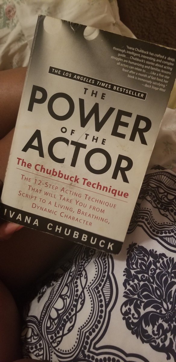 I have read this book a few times, but I always go back for a refresher because you can never get enough of @ivanachubbuck #ThePowerofTheActor #TheChubbuckTechnique #actorslife