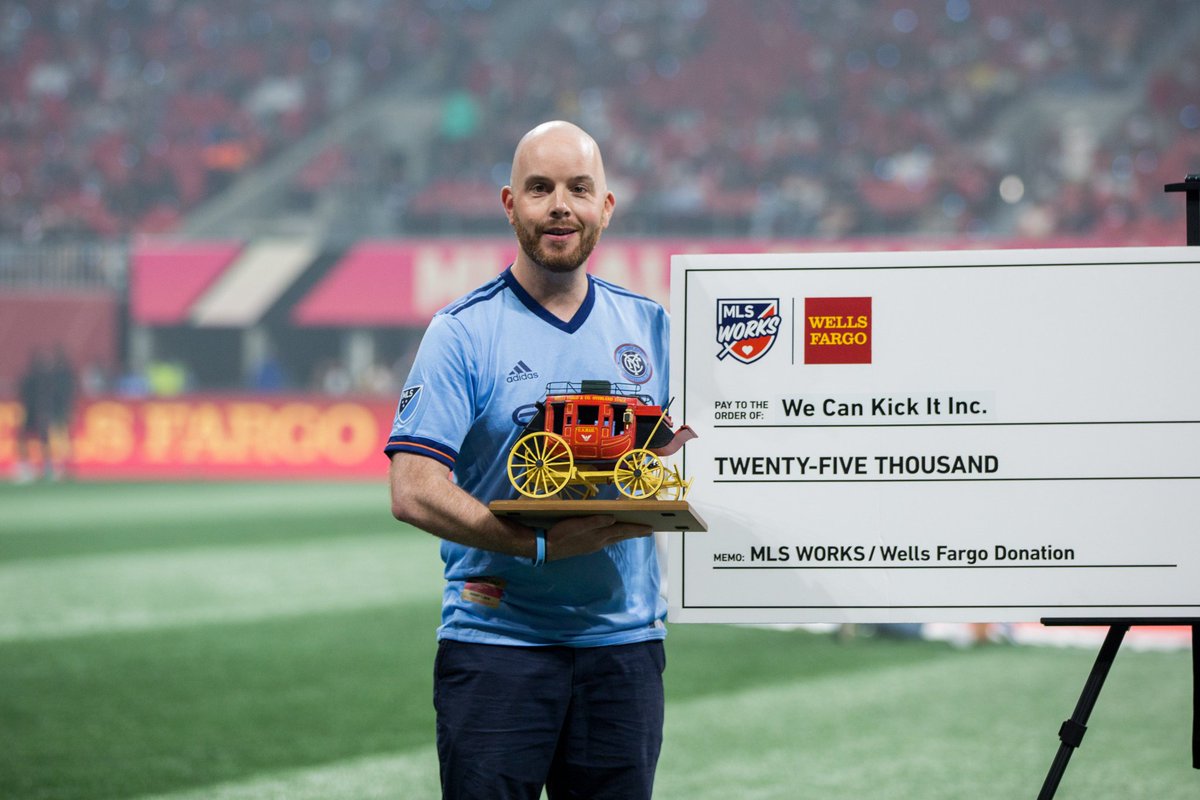 Congratulations to Adrian Conoboy, this year's #MLSWORKS Community MVP Grand Prize Winner! <a href="/WellsFargo/">Wells Fargo</a>