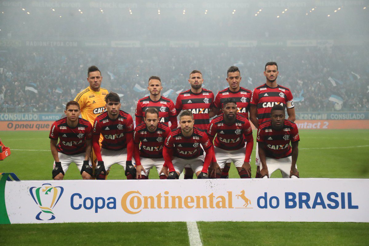 Flamengo's tweet photo. FIM DE JOGO NA ARENA DO GRÊMIO! GRÊMIO 1X1 FLAMENGO, FLAMENGAÇO, MUITO FLAMENGO EU TE AMO! #GRExFLA https://t.co/8kavPftBSn
