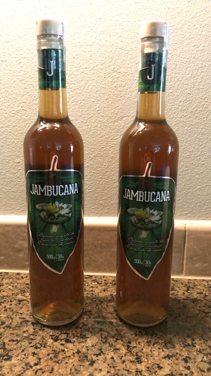 rodms10's tweet photo. Doesn't matter how great a trip was, it always feels great to be back home. Happy these two made it too. #cachaca #jambu #notalcoholic https://t.co/xa6dSV45kL
