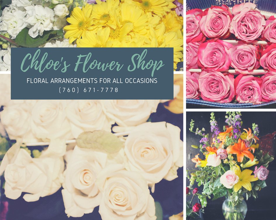 Flowersby_Chloe's tweet photo. Chloe's Flower Shop specializes in providing exceptional floral arrangements for weddings, special events, birthdays, quinceaneras, special occasions, holidays or gifts. Stop by and see our great selection of flowers. 💐🌺🌻🌷
(760) 671-7778 #ChloesFlowerShop #Flowers #Gifts https://t.co/z0KeKqSKPO