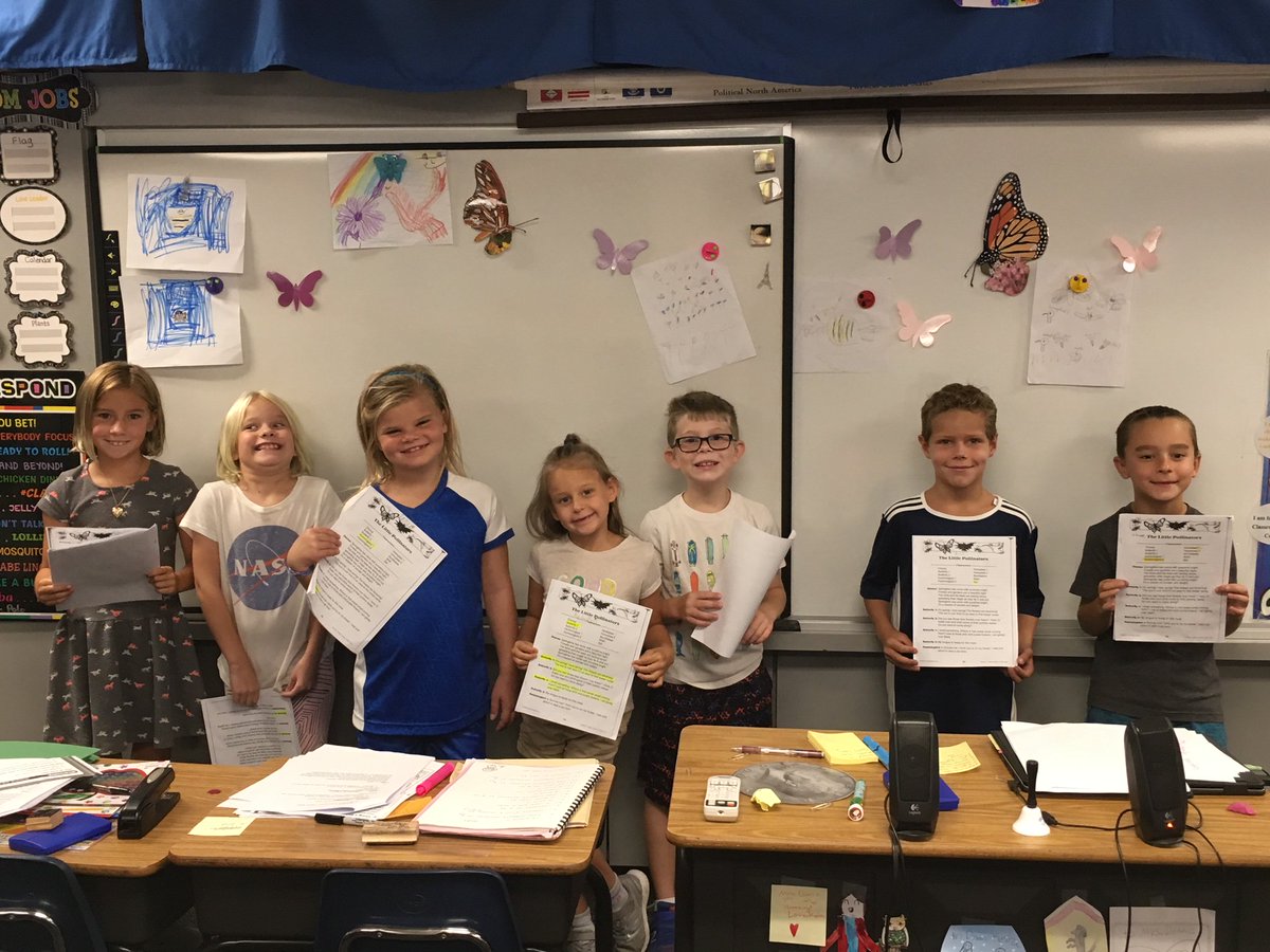 Practice makes perfect! Summer School students shared stories they wrote about butterflies during a Little Pollinators Readers' Theater activity in their reading class today.