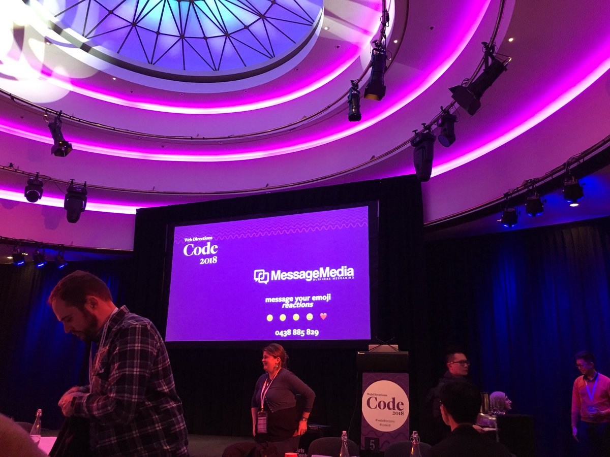 AlexusBlack's tweet image. Arrived to #code18 #webdirections conference and waiting for it to start, already met some nice people =)