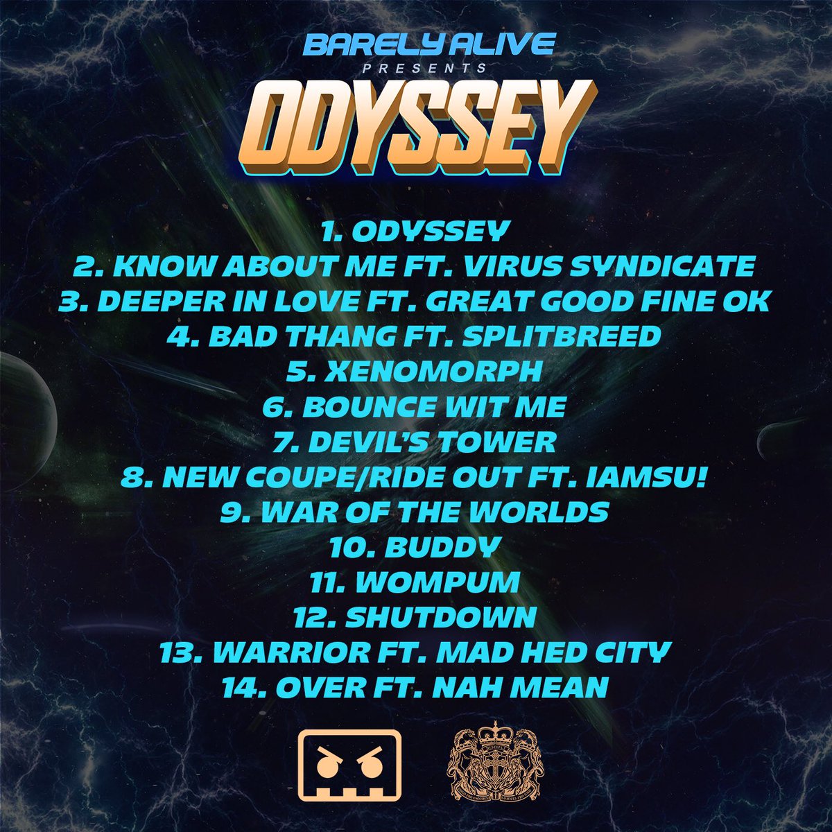 BARELYALIVEUS's tweet image. 14 tracks. 6 of the most exciting features yet. THIS IS A JOURNEY [ò...ó]