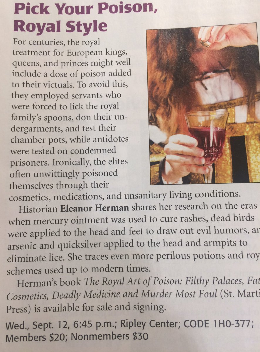 The Royal Art of Poison by Eleanor Herman The Royal Art of Poison by Eleanor Herman
