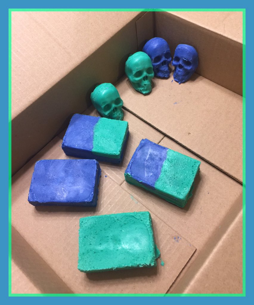 Sooo I whipped air into the soap causing bubbles and I think I either had the molds stored in to high a temp or I didn't use enough lye because after 48hrs I released them from the molds and they where really soft. So I lost a lot of detail.