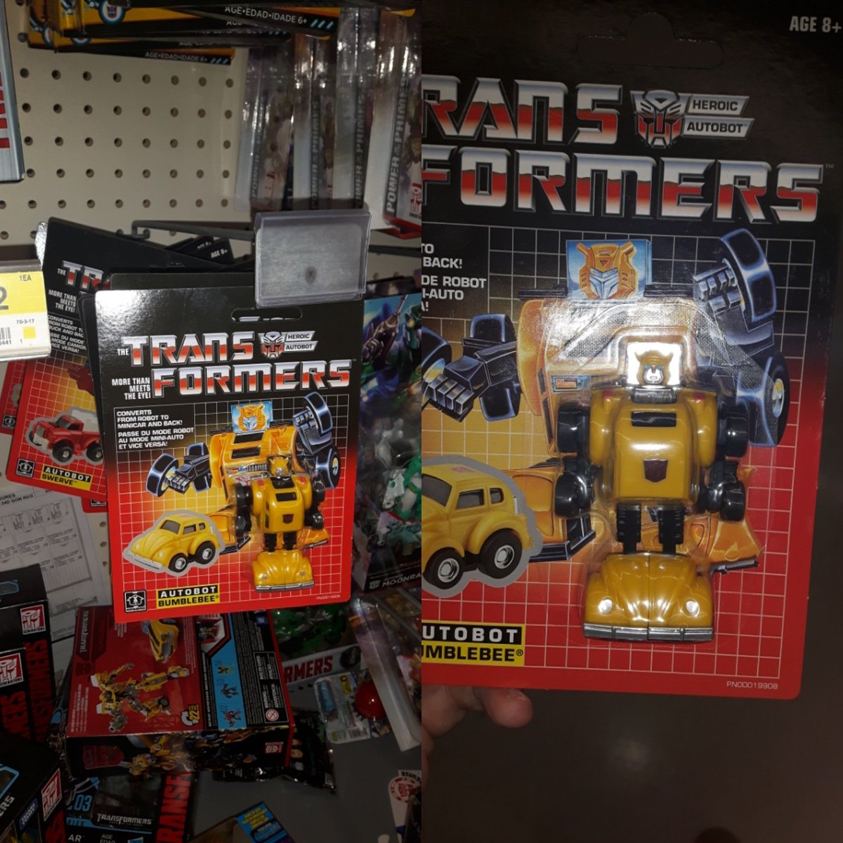 DennisMoulton1's tweet photo. Ahhh, nostalgia and g1 #transformers goodness! #bumbebee #swerve #outback #tailgate #g1transformers #toys #autobots #minibots https://t.co/IWBi46xw7a