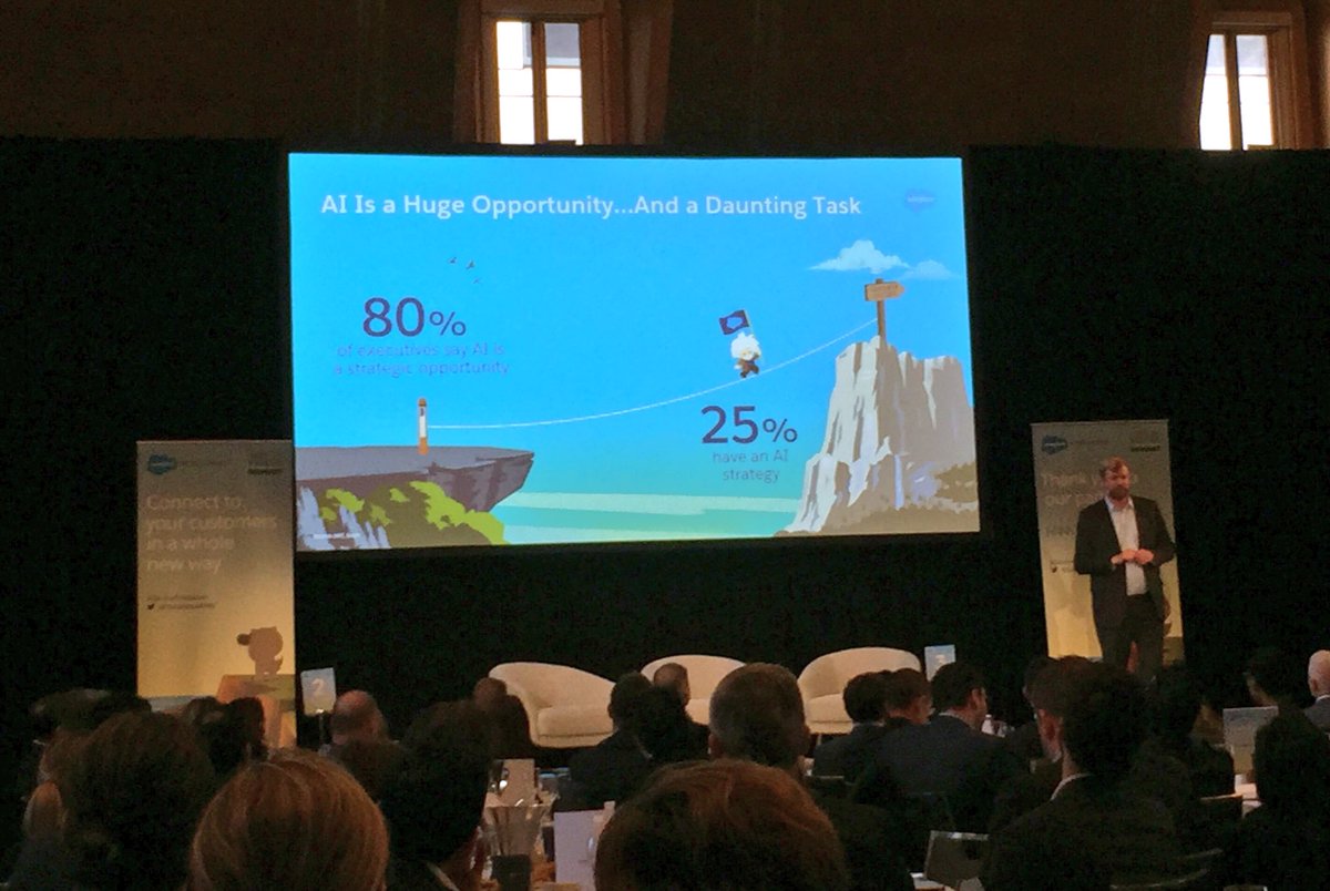 salesforceapac's tweet photo. "Everyone that you are competing with for customer love is looking at #AI now. The time to start is now." - @toddenders #ServiceTrailblazer @CSIA_AU https://t.co/gMd6hmRLL3