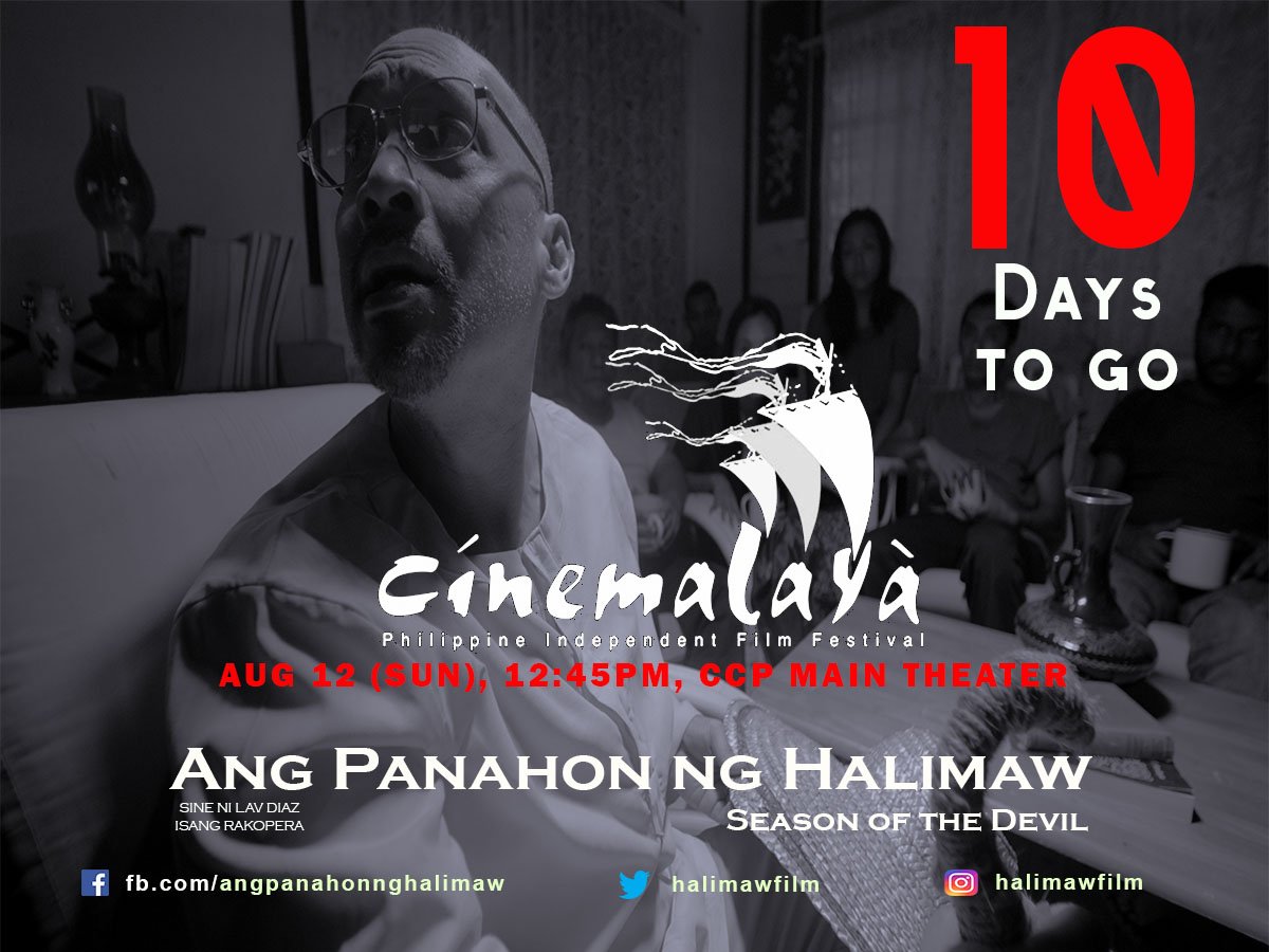 10 days to go before @halimawfilm screens at this year's @cinemalayaoffcl! #cinemalaya #Cinemalaya2018 #ResistTheDevil 👹