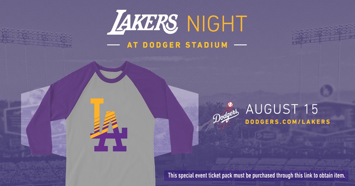 Los Angeles Lakers On Twitter Join Us For Our Annual Lakers Night On Wednesday August 15 At Dodger Stadium When The Boys In Blue Take On The Giants Https T Co O1p6dpfvtp Https T Co P1cdtgntbm
