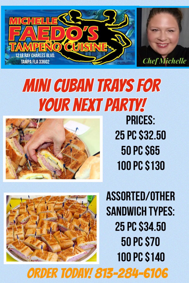 Many of you have asked about the mini Cubans from my parties...here’s my secret weapon! <a href="/MichelleFaedo/">Michelle Faedo</a> on call!