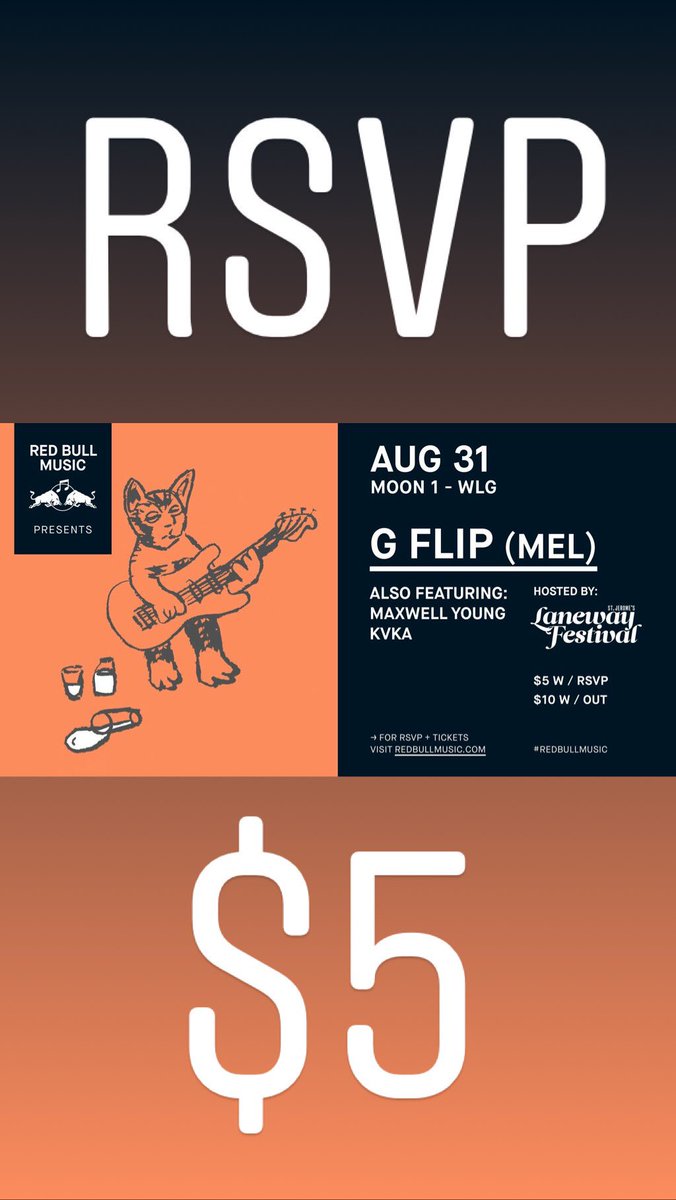31ST of AUGUST! KVKA &amp; Maxwell Young will be opening for <a href="/gflipmusic/">G FLIP</a> 🛸🛸 RSVP NOW for at rebullmusic.com for 5$ tickets!! 💥💥