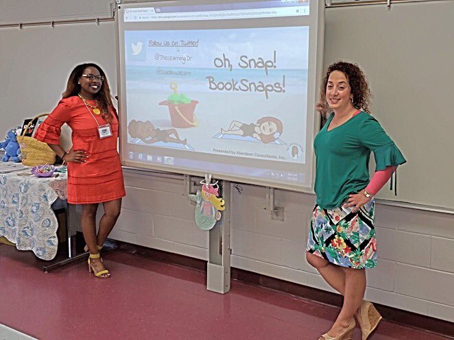 TheLearningDr's tweet image. It’s always a joy to share awesome classroom strategies with others! So @Soldiluv2learn and I packed up our beach bag, set the scene with music and props, and took our talents to #TechSplash2018. Thanks for having us! @Soldiluv2learn #AberdeenConsultants