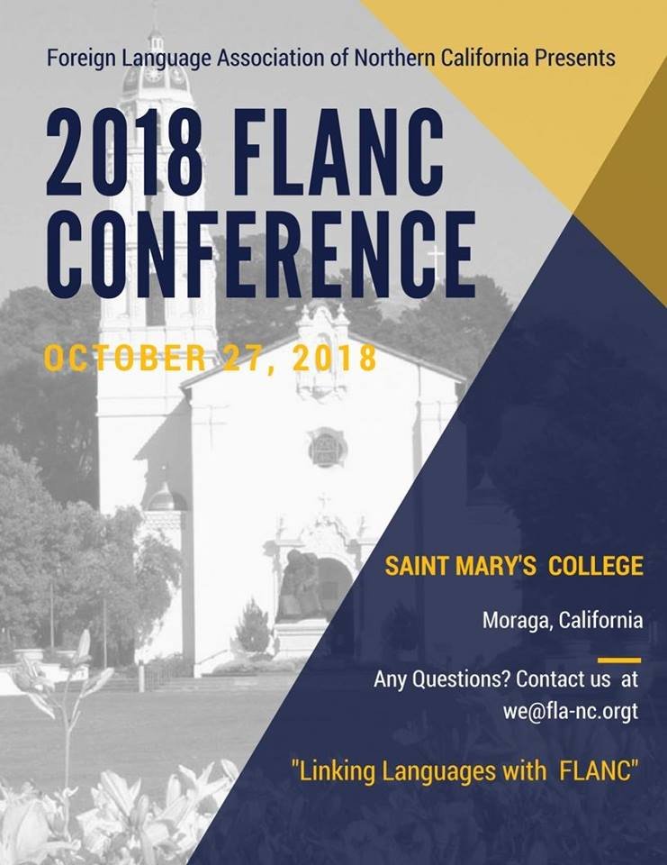 2018 #FLANC Conference – October 27th – Saint Mary’s College of California in Moraga <a href="/stmarysca/">Saint Mary's College</a> 
fla-nc.org/wp/2018/03/22/… … … #FLANC2018