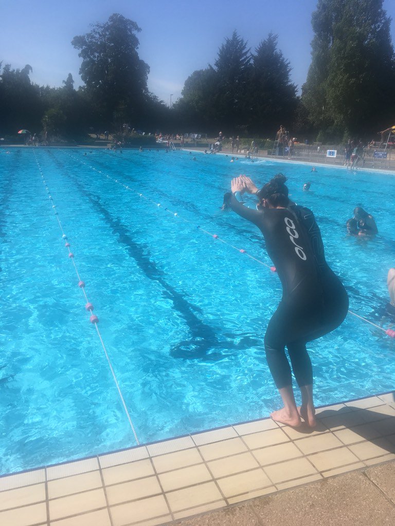 yogathlete's tweet photo. @guildfordlido #triathlon #training in the tightest wetsuit known to man or beast #toosmall https://t.co/3s1nqZzsTN