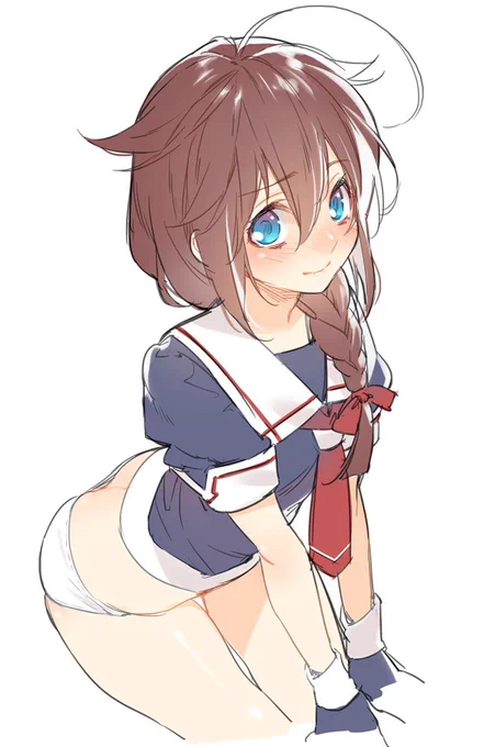ぱんつの日ということでむかしの時雨ちゃんらくがき再掲 