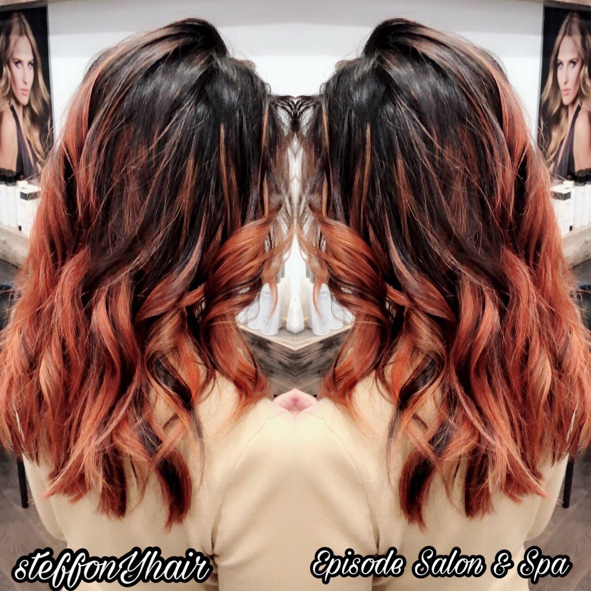 SteffonYHair's tweet photo. Copper ... Copper... Copper... beautiful Prachi wears it well with the Copper Balayage &amp; Texturized Layers from Episode Salon Spa ! 
#steffonyhair #episodesalon #noevalley #sanfrancisco #copper #balayage ##beautiful #Prachi #Layers #texturized #spa #appointmentsvailable #salon https://t.co/W53l1vrvTV