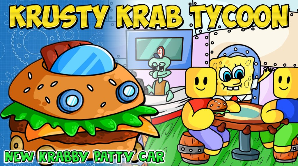 Are31 On Twitter New Thumbnail For Krusty Krab Tycoon Https T Co Uwaslu9zne Roblox Insideroblox Robloxdevrel Rplusnotifier Robloxnotifier Roblox Rbxdev Spongebob Mrkrabs Krustykrab Videogames Cartoons Nickelodeon Cartoonnetwork - roblox krusty krab tycoon