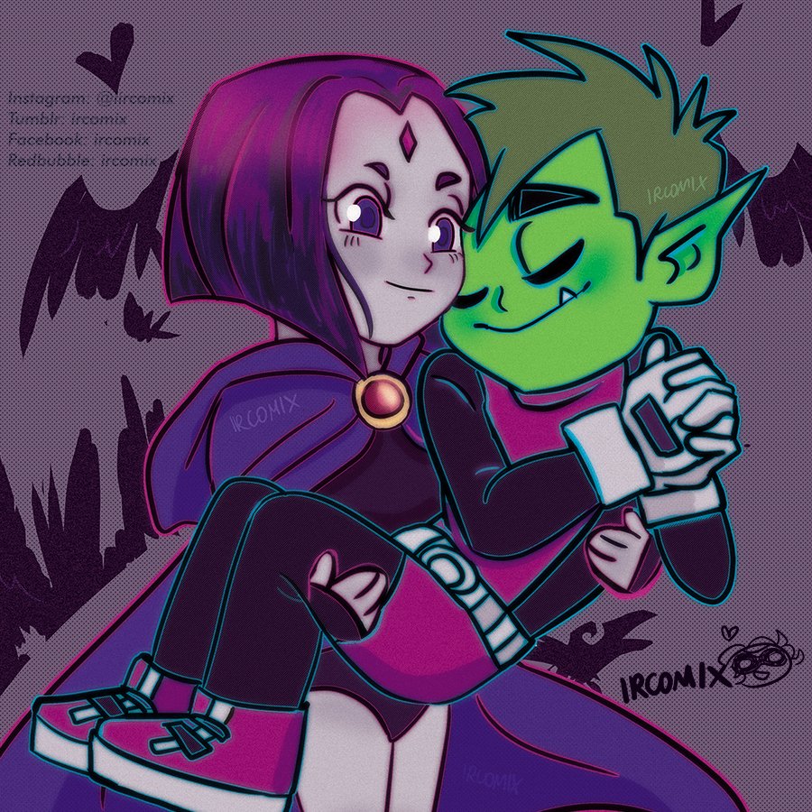 X 上的iZb：「Loveeeee #dc #teentitans #beastboy #ravena #mutano #fanart #tt  #titans #teentitansfanart #artwork #myart #dccomics #shipp #jovenstitãs  #cartoon #raven #ravenart #ircomix  / X