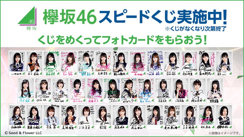 ローソン スピードくじ   欅坂46  応募券280枚＋フォトカード