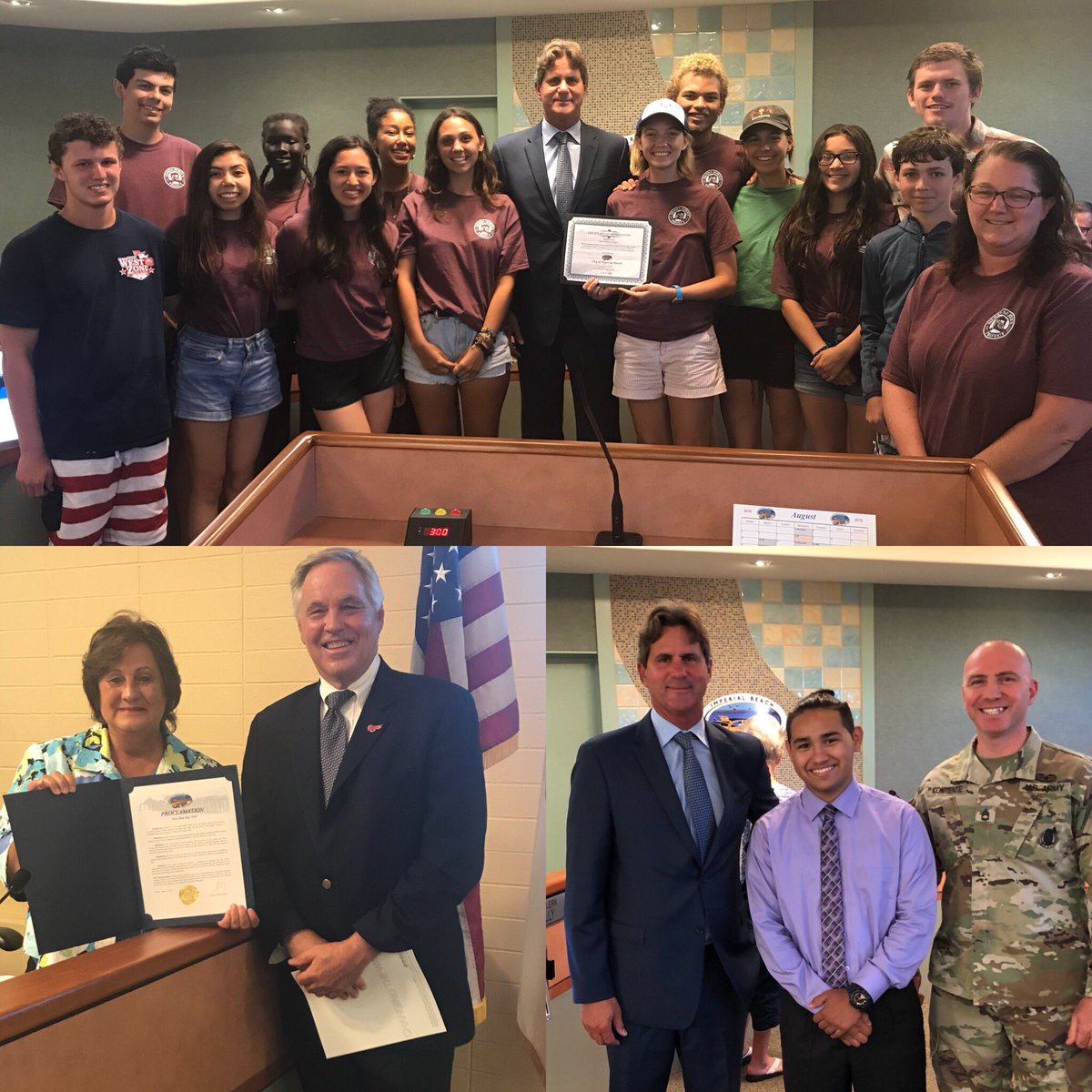 CityofIB's tweet photo. Thank you Angel Manuel Ramirez for the #pledge at the #ImperialBeach Council meeting! Thank you @SierraServProj for all your hard work! Thank you @sdmts for continuing to provide alternative modes of transportation for residents and visitors. #FreeRideDay #ClassicSoCal #IBlivin https://t.co/MXaYfuo8zE