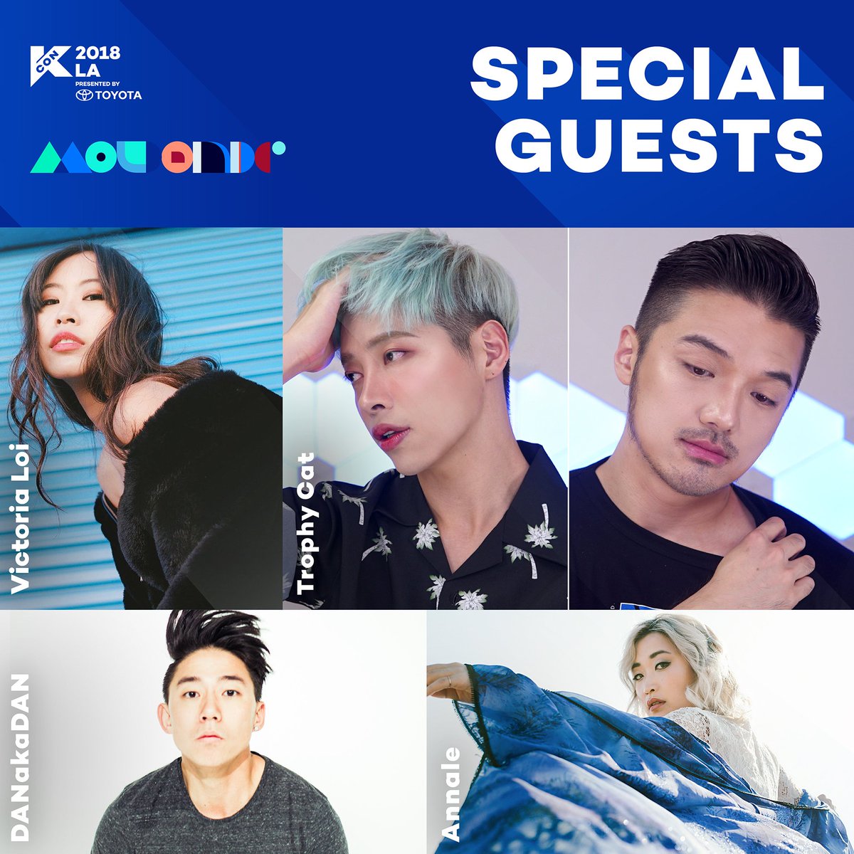 kconusa's tweet photo. They just keep coming, more #KCONSpecialGuest announcements! See @victorialoi_ #TrophyCat @2011_AOORA @DANakaDAN @annalemusic at the #KCON18LA convention stage & panels!
Tune in to our #KCONLiveChat tomorrow for more announcements!
KCON tix here โก https://t.co/gSjR5Z6175 https://t.co/lIcecUfOk6