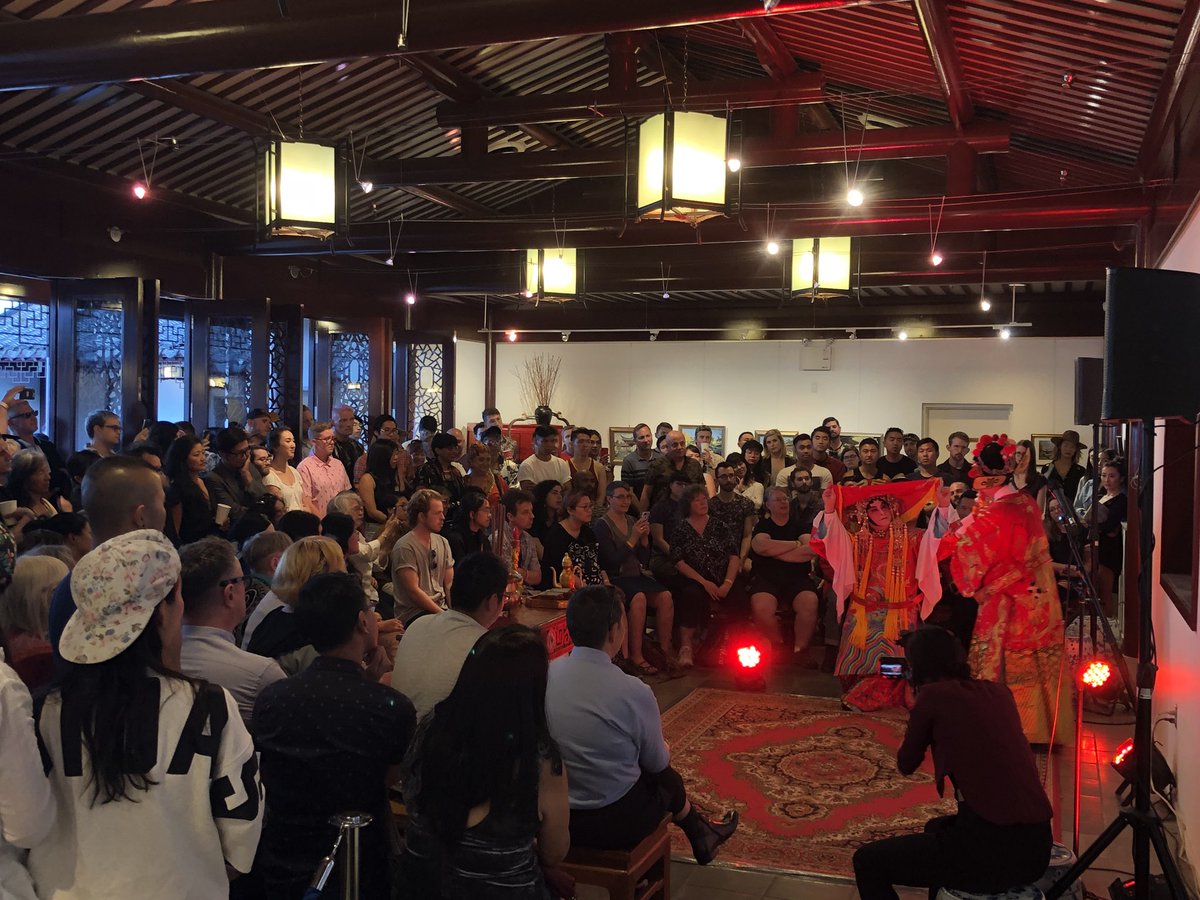 Full house at the garden tonight for #prideinchinatown!