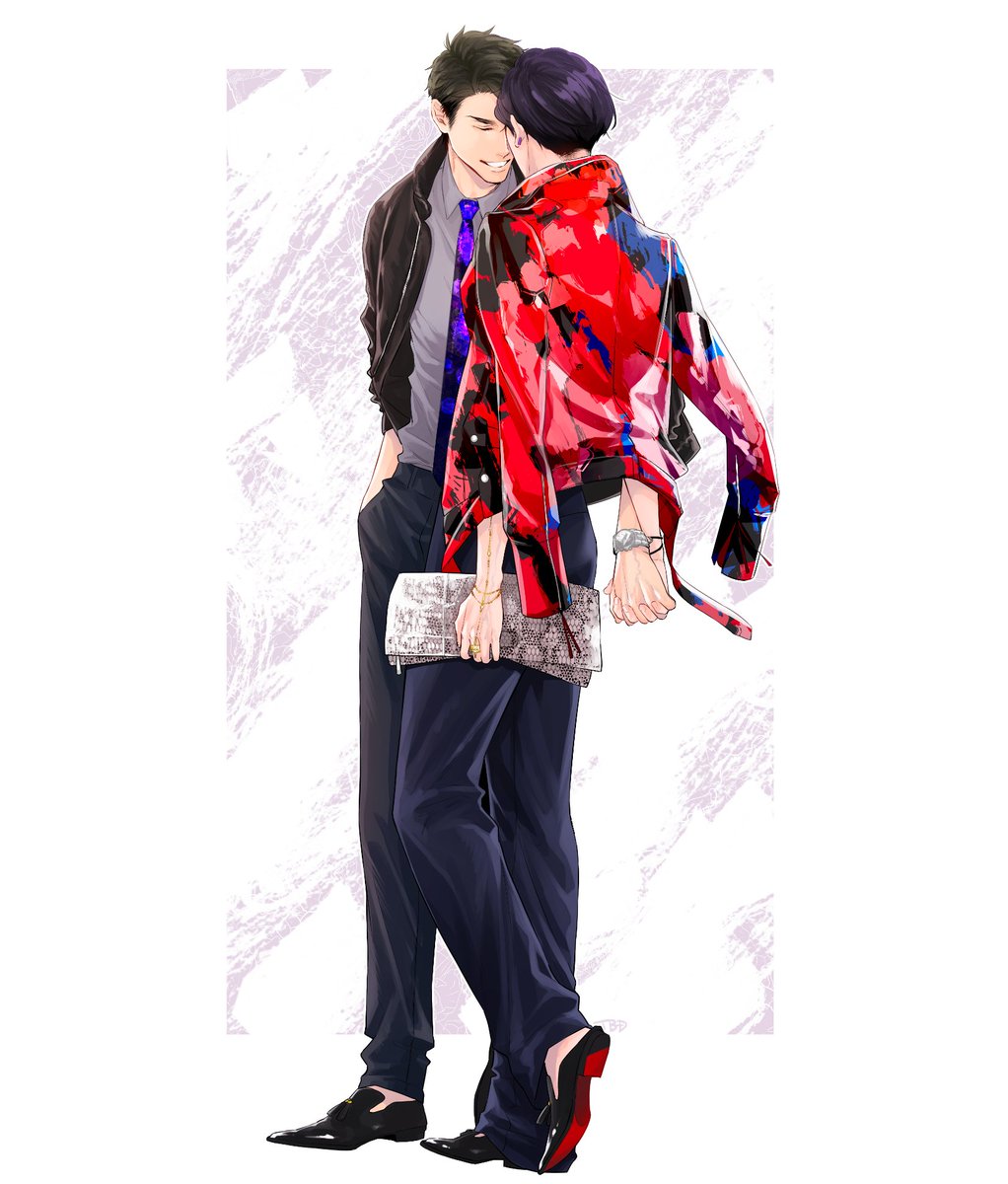 好きなブランドのメンズ服がとても可愛かったので 息抜きに ﾂﾊﾞﾀﾞｴｷ ｼﾐｽﾞﾂﾊﾞｻのイラスト