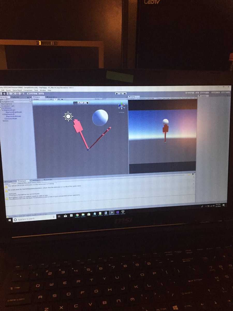 Demanpyro1's tweet image. New game idea is afoot! I wonder if it will turn out to be as fun as it seems in my head #Unity #WindowsMixedReality #RandomIdea