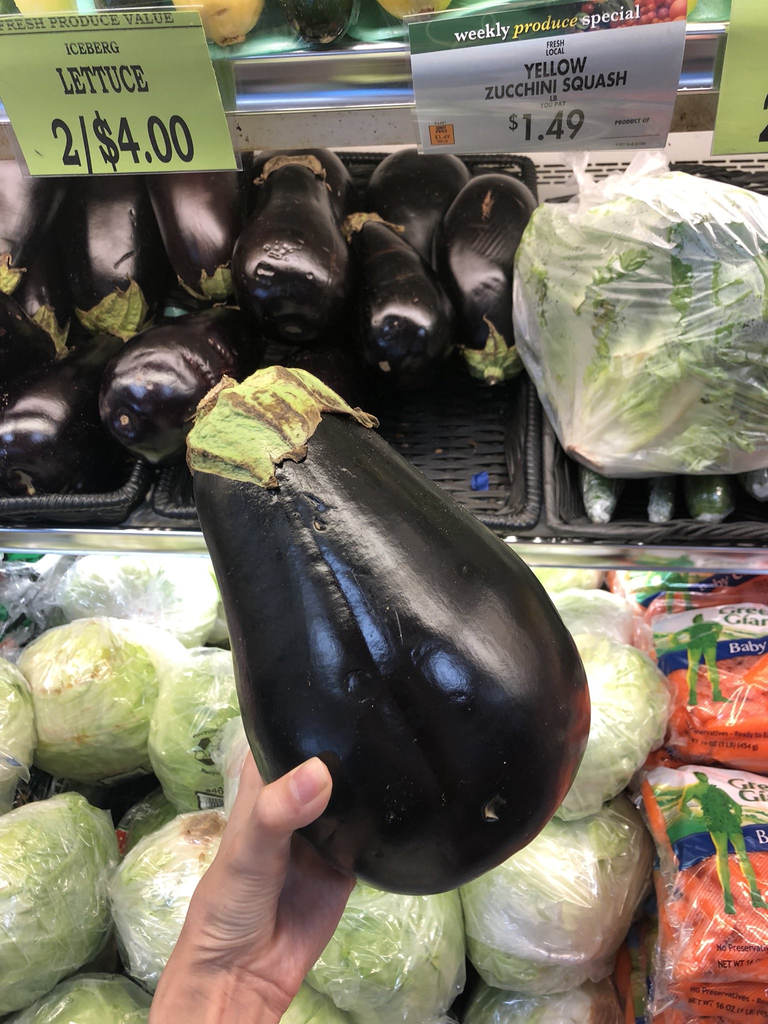 塩谷 舞 Mai Shiotani アメリカのスーパーあるある 茄子が育ちすぎ それは蕎麦や 焼きそばと違う カリフォルニア米なのに漢字書いてて お 日本産 と騙されがち 全部でかいので一度の買い物でえげつない量になりがち T Co