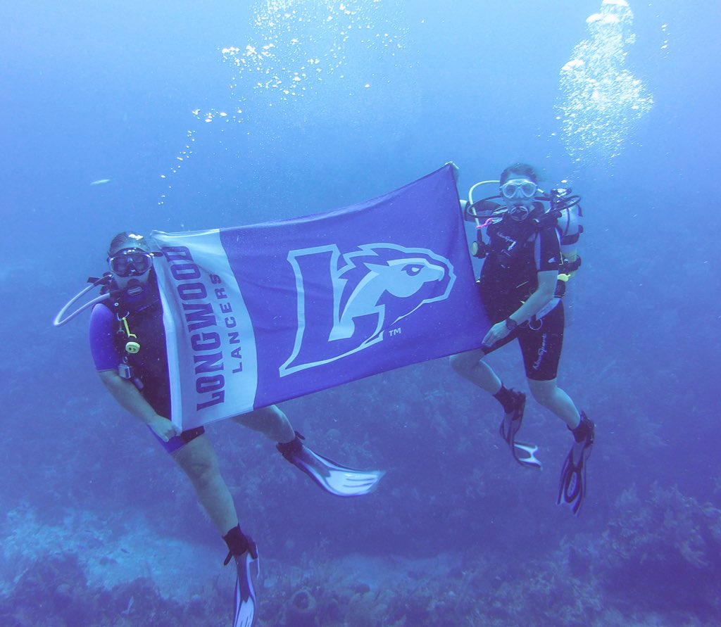 MsVMarketing's tweet photo. hey @longwoodalumni - check us out at 45’ & 62’ under the bright blue sea ... oops it took us 2 tries to get the flag just right 💙🐴💙
#LancerLove
#FlagRaiser
#LongwoodAlumni
@longwoodu @LongwoodLancers https://t.co/540CY0HhNP