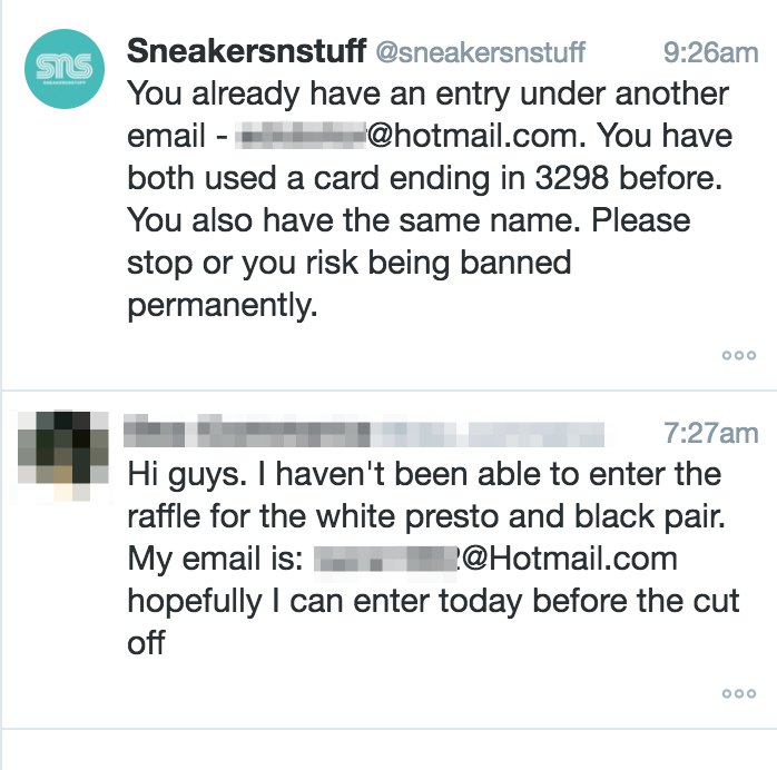 sneakersnstuff account