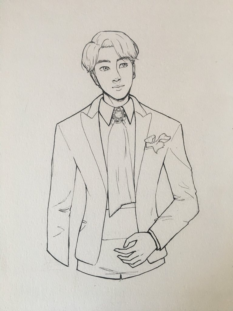 minminastr's tweet photo. BTS Jin✨
.
#bts #jin #btsjin #방탄소년단 #진 #fanart #inasuit https://t.co/gfCLK4HLX0