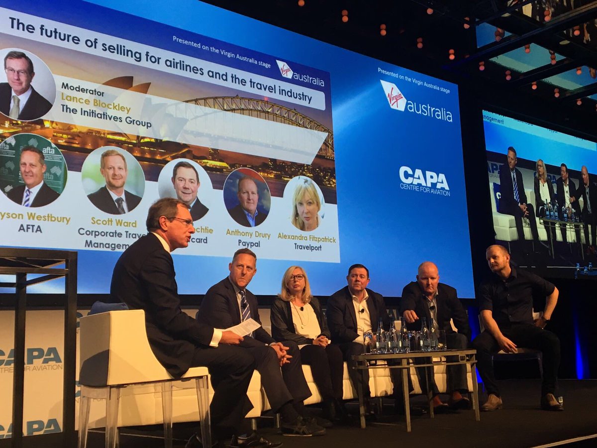 Travelport's tweet photo. #Travelport’s Alex Fitzpatrick joins an all star panel discussing how payments affect the future of selling for airlines at #CAPASummit https://t.co/zEaDeONoDq